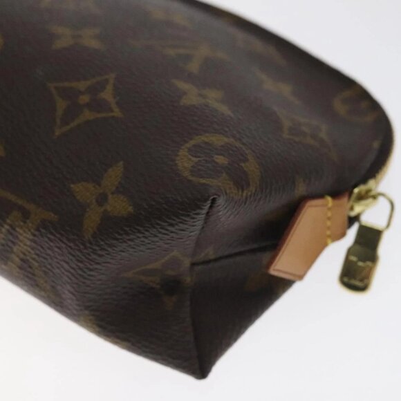 LOUIS VUITTON Monogram Pochette Cosmetic PM Cosmetic Pouch M47515 LV Auth 128595 - Picture 5 of 16